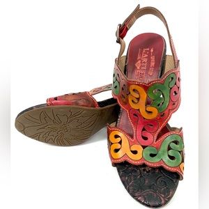 L'Artiste - Women's Leather Heel Shoes Size 5.5